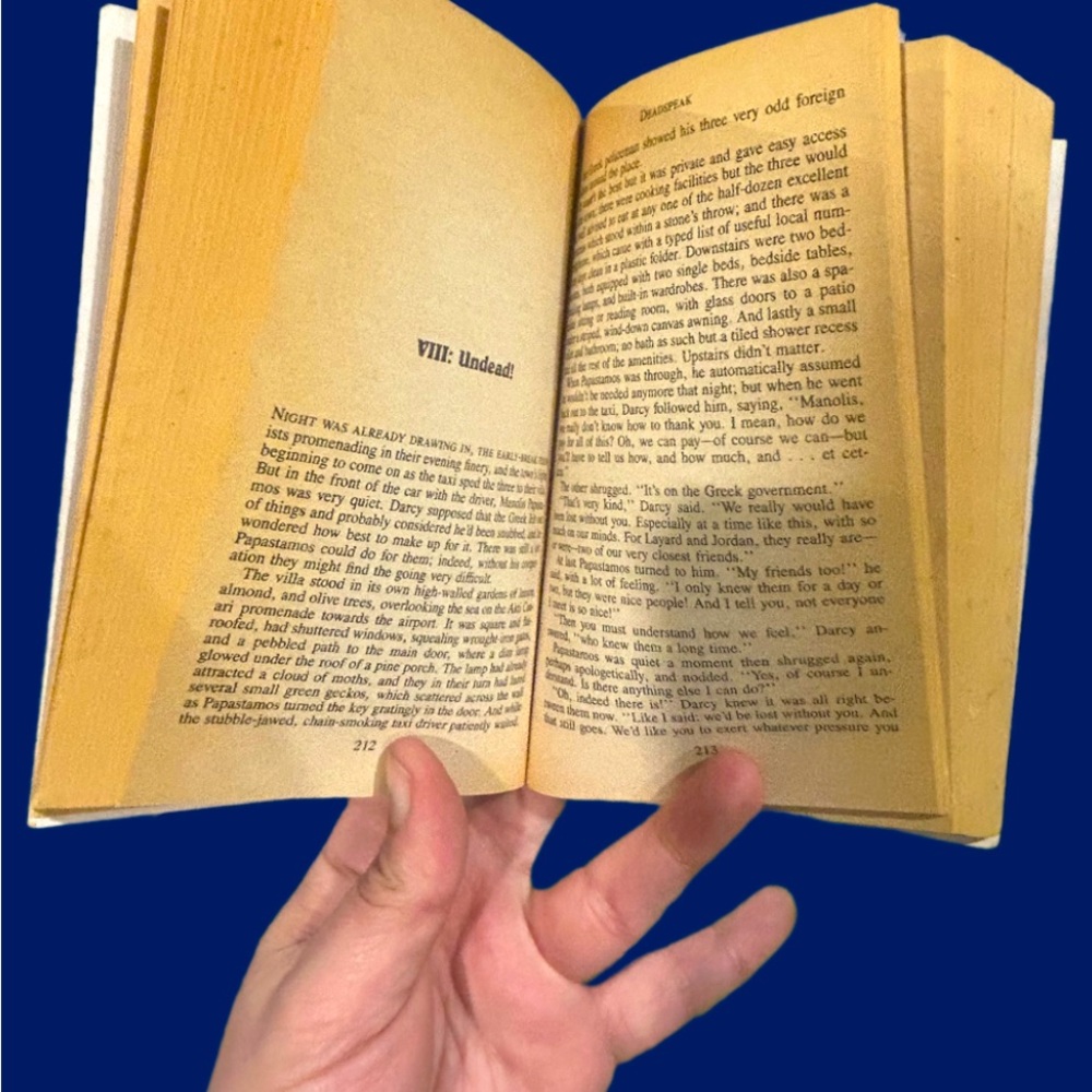 Vintage 1990 First Edition Paperback – Necroscope IV: Deadspeak by Brian Lumley - Picture 8 of 9